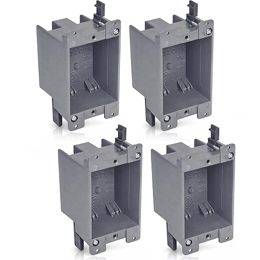 Airmont Products 14 in. Old Work Electrical Box, 1-Gang 14 Cu in Non-Metallic by AirmontProducts