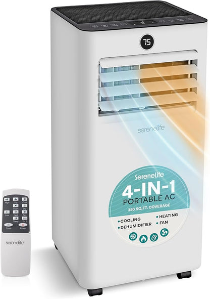 SereneLife 10, 000 BTU Portable Air Conditioner and Heater, Small AC by SereneLife