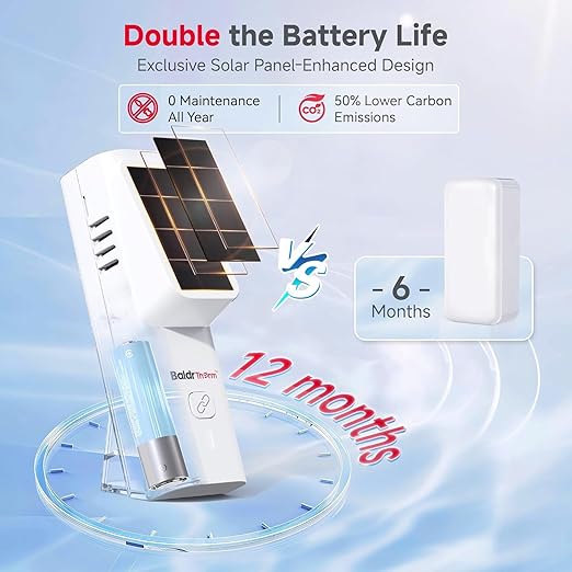 BaldrTherm Solar Bluetooth Thermometer & Humidity Monitor, Wireless Thermometer - Image 2