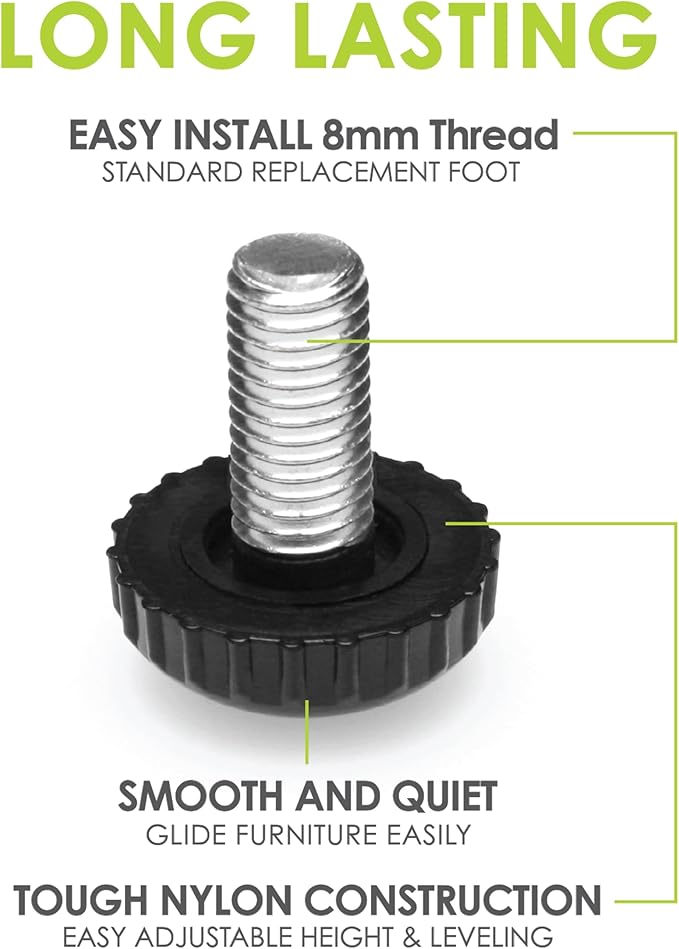 Slipstick Gorilla Outdoor Adjustable Furniture Levelers Weatherproof Screw in - Image 2