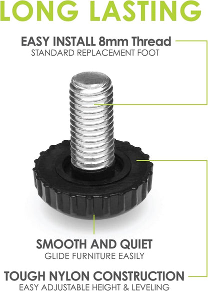 Slipstick Gorilla Outdoor Adjustable Furniture Levelers Weatherproof Screw in - Image 2