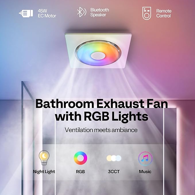 VIVOHOME Bathroom Exhaust Fan - Image 2