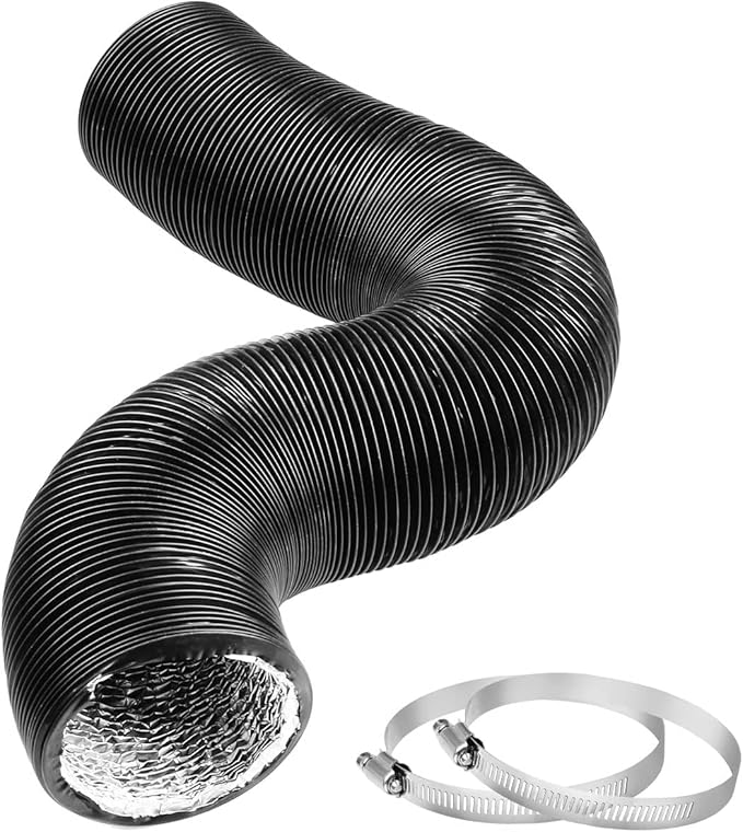 YIJUHOU 4 Inch 8FT Dryer Vent Hose, Flexible Air Ducting by YIJUHOU