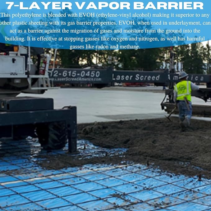 VBS - SEALCORE+ 20 Mil Concrete Vapor Barrier - Thick Plastic Sheet - Image 3
