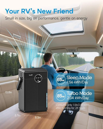 Small Dehumidifier with Drain Hose, Portable Dehumidifier - Image 2