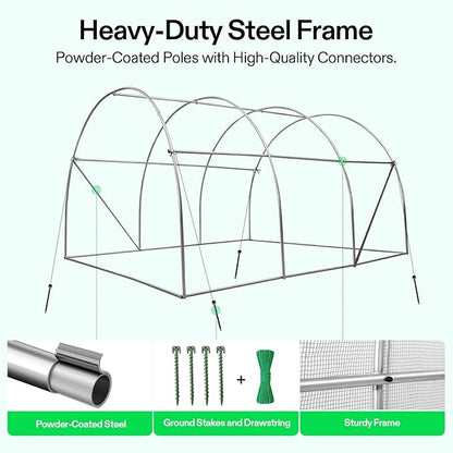 VIVOSUN 10x7x7 Ft. Large Walk in Greenhouse, Garden Plant Hot House - Image 3