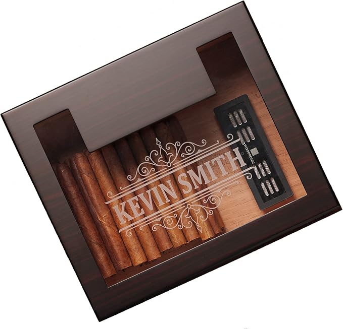 Woodronic Monogrammed Cigar Humidor by Woodronic