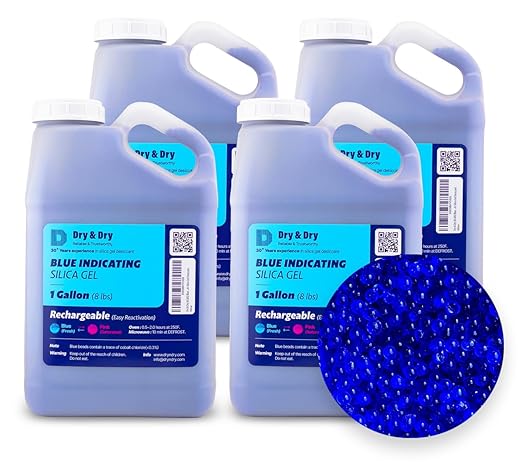 Dry & Dry Blue Indicating Silica Gel Beads Desiccants by DryDry