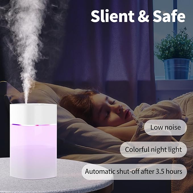 Small Humidifier for Plant, Cool Mist Humidifiers for Bedroom, Desk Mini - Image 3