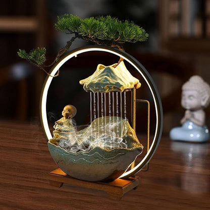 16In Bonsai Tree Statue Water Fountains Indoor Tabletop Waterfall Humidifier - Image 6