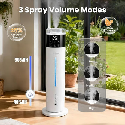 Large Humidifier for Bedroom, 8L/2.1Gal Ultrasonic Cool Mist, Remote control - Image 4
