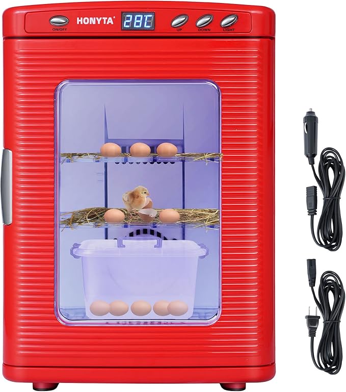RYFT Incubators for Hatching Eggs, 25L Portable Reptile Scientific Lab Incubator by RYFT