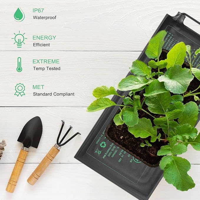 Seedling Heat Mat 4 Pack, MET Certified Heating Mat - Image 7
