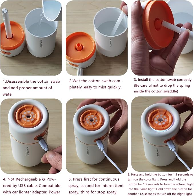 Mini Humidifier, USB Personal Desktop Humidifier - Image 4