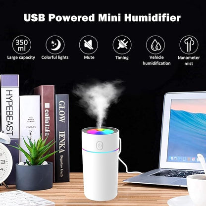Portable Mini Humidifier with 7-color Lights, Cool Mist Small Desk Humidifiers - Image 3