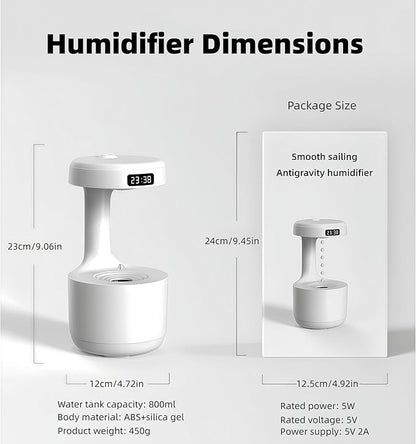 Humidifiers for Bedroom, 800ml Cool Mist Air Humidifie, Anti-Gravity Digital - Image 3