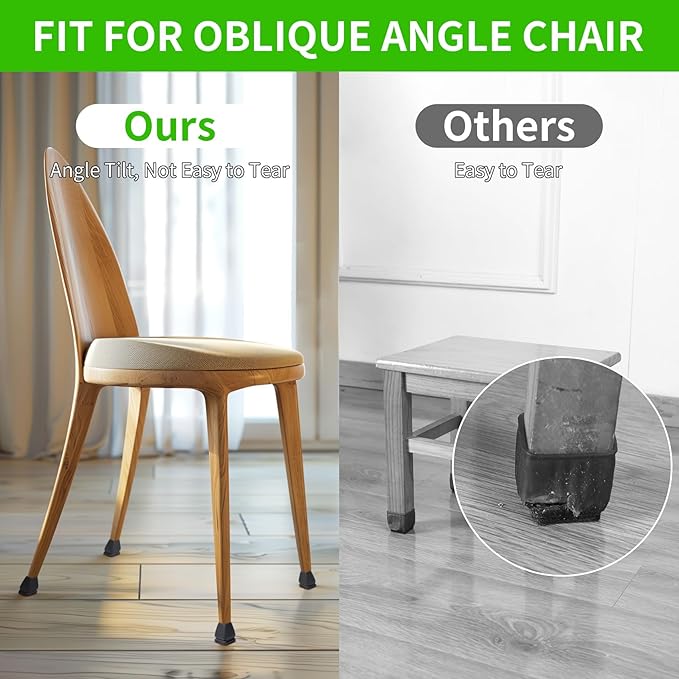 16PCS Square Silicone Chair Leg Floor Protectors - Image 9