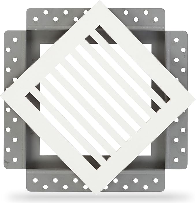 SilhouEase SE8 Magnetic Exhaust Fan Cover & Removable Return Vent, Flush Mount by LuxairyVents