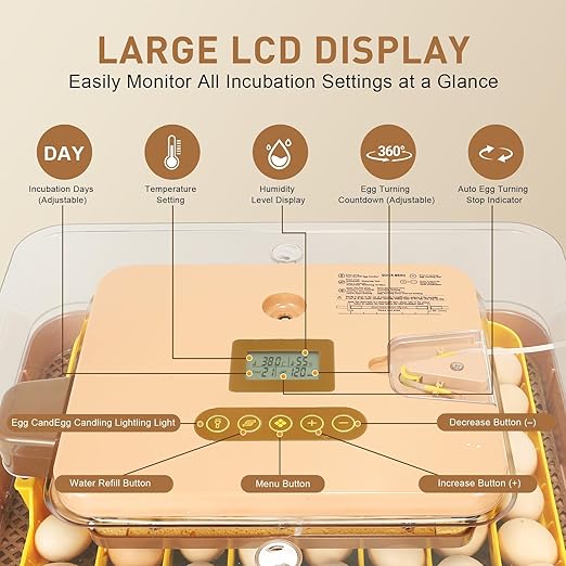 4th Gen – 56 Egg Fully Automatic Incubator, 2026 UpgradedDesign, Intelligent - Image 4