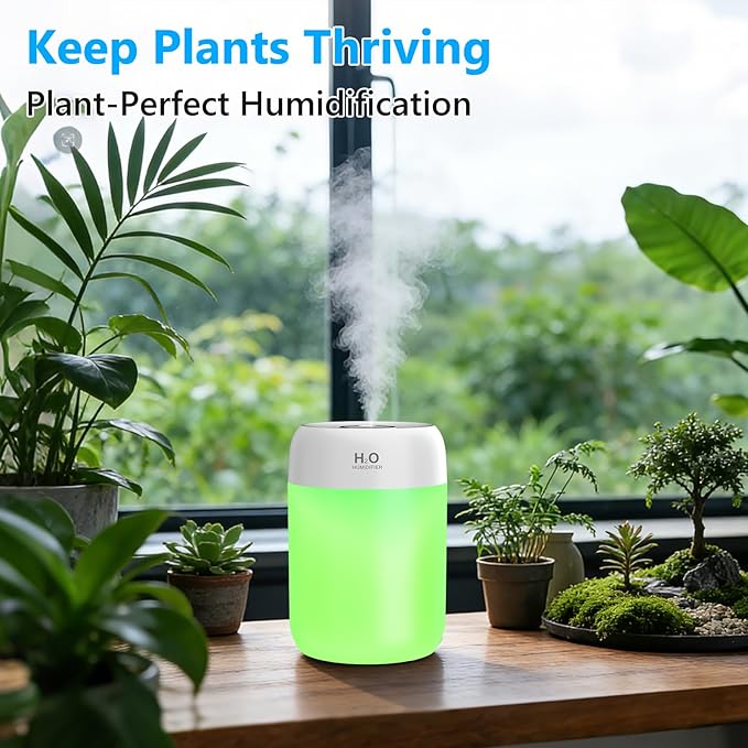 FUWANG Portable Mini Humidifier, 650ml Small Cool Mist Humidifier, USB Personal - Image 6