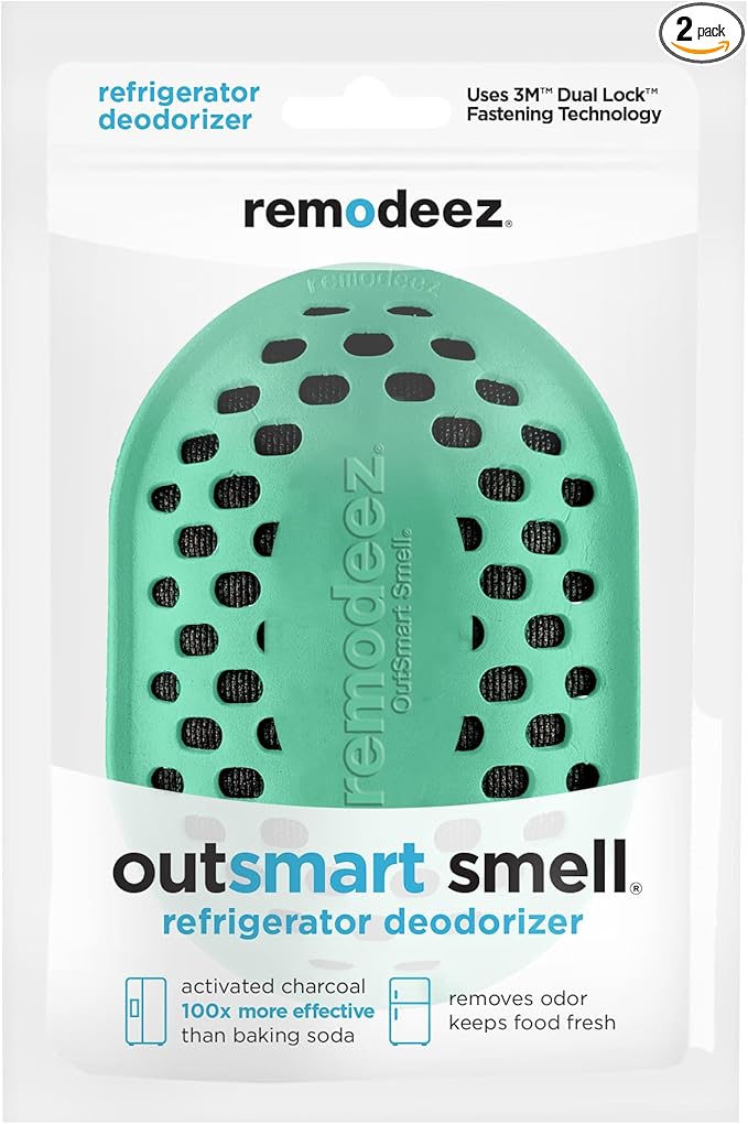 remodeez Refrigerator Deodorizer and Odor Eliminator, Activated Charcoal Bags by remodeez