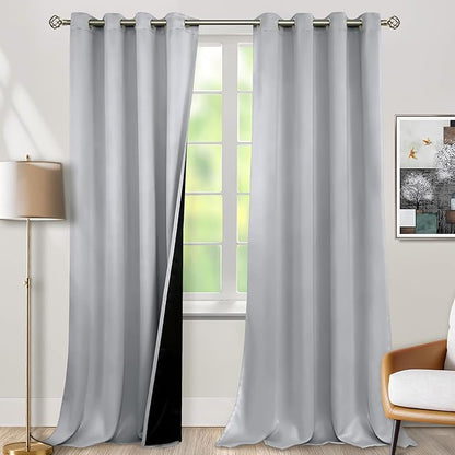 BGment 100% Blackout Curtains 108 Inch Long 2 Panles Set, Thermal Insulated by BGment