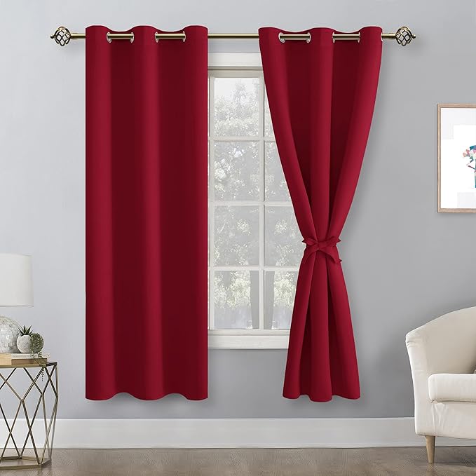 Hiasan Blackout Curtains for Bedroom, 38 x 63 Inches Length - Image 7