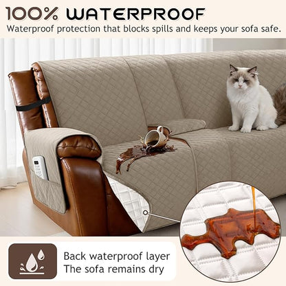 Arfntevss Waterproof Recliner Sectional Couch Covers - Image 2