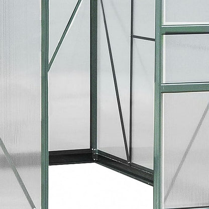 Outsunny 6' x 8' Greenhouse for Outdoors, Polycarbonate Greenhouse - Image 8