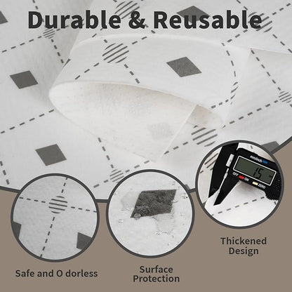 Refrigerator Liners Non Slip 17.7IN x 12FT Roll, Absorbent Fridge Liners and - Image 4