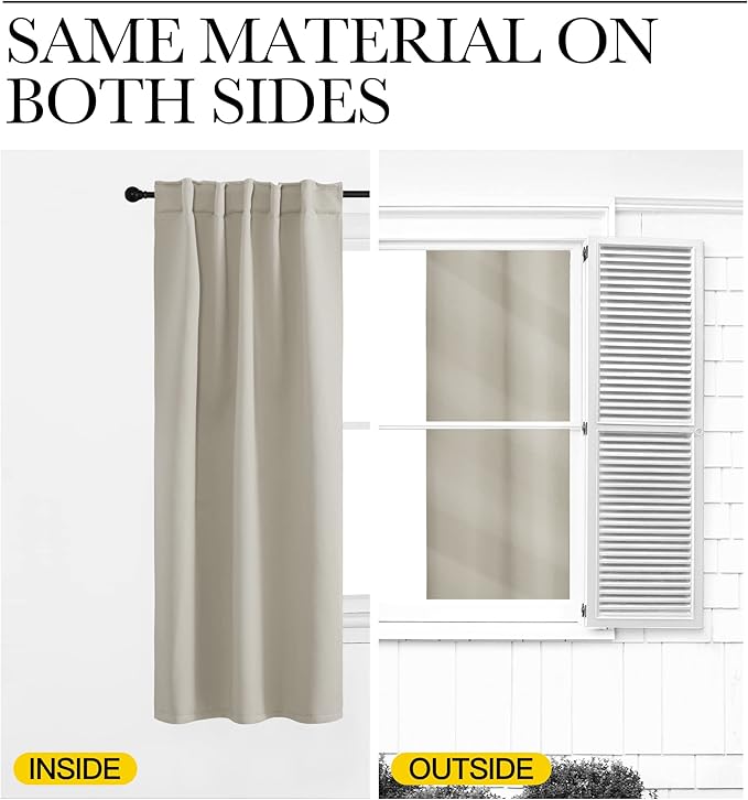 NICETOWN Window Treatment Blackout Curtains - Image 6