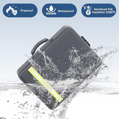 Fireproof Document Bag, Insulated Large Document Box - Image 2