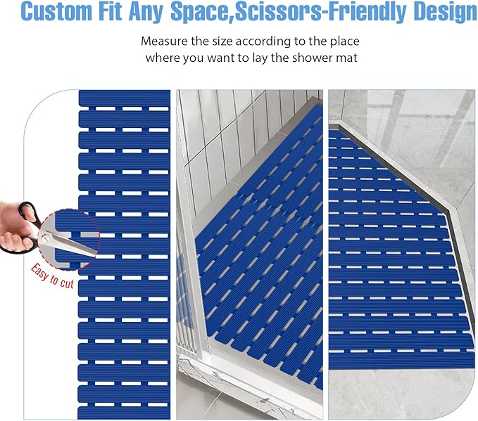 ​Shower Mat Non-Slip Bath Mat for Tub and Shower Stall, 200+ Suction Cups - Image 7