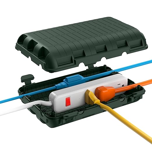 Outdoor Waterproof Electrical Box, Large Extension Cord Cover Plug Protector by logo