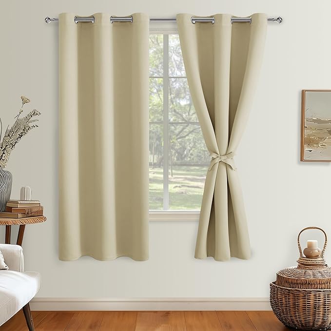 Hiasan Room Darkening Window Curtain Panels, Light Blocking, Noise Reducing - Image 2
