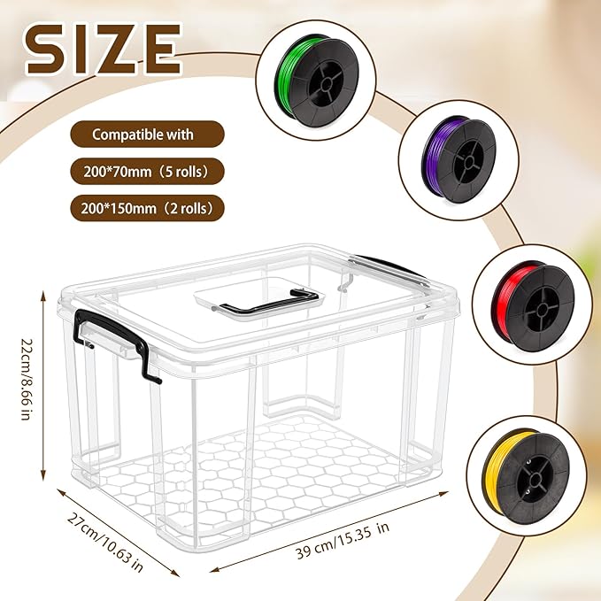 Filament Storage Box for 3D Printer Filament Storage Bin Pla Dryer Box - Image 2