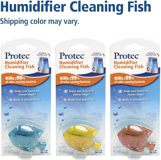 Protec Humidifier Cleaning Fish, Tank Cleaner, Fights Slime & Odor, Lasts 30 - Image 4