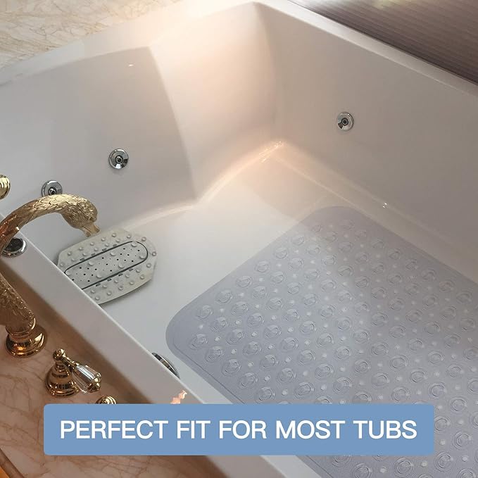 YINENN Bath Tub Shower Stall Mats 31x15.5 Inch Non-Slip and Latex Free - Image 8