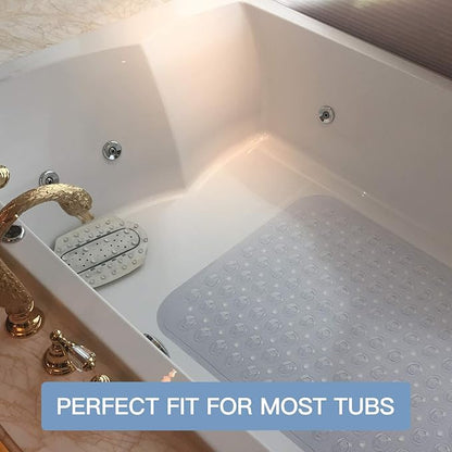 YINENN Bath Tub Shower Stall Mats 31x15.5 Inch Non-Slip and Latex Free - Image 8