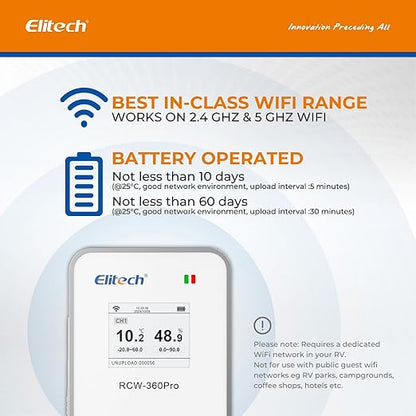 Elitech 5Pack 4G Cellular & WiFi Temperature Humidity Data Logger 100000 Points - Image 2