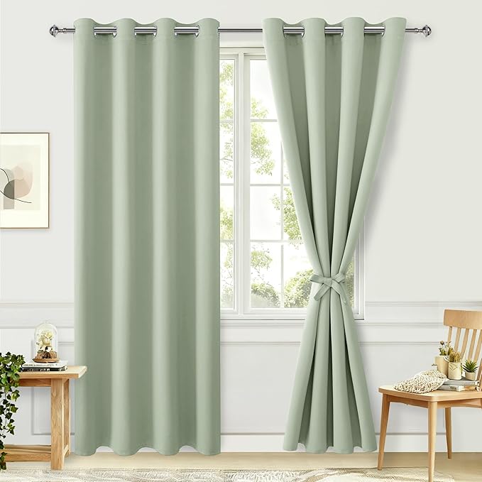 Hiasan Blackout Curtains for Bedroom, 52 x 96 Inches Long - Image 2