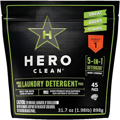 Hero Clean Laundry Detergent PACS, Scent 1 - Image 6