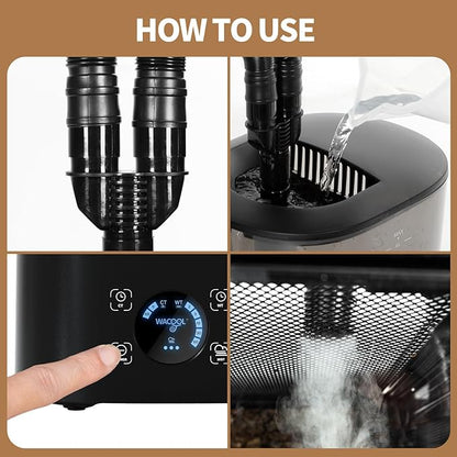 WACOOL Upgraded Digital Timing Reptile Fogger, 4L No Leak Reptile Humidifier - Image 7