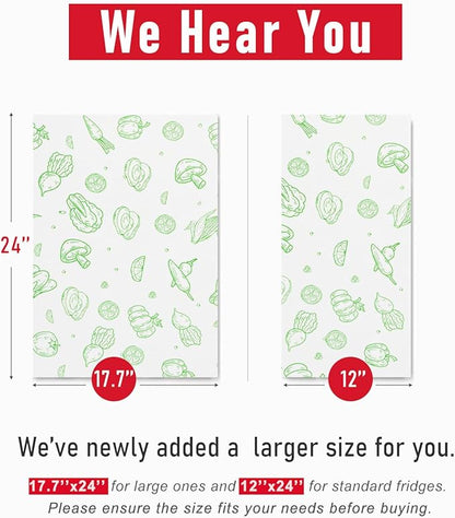 Cooyes Refrigerator Drawe Liners Super Absorbent Fridge Bin Mats Keep Produce - Image 4