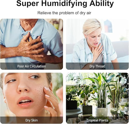 MEGAWISE 2025 Humidifier, 6L Large Capacity, 50H Runtime, Enjoy ultra-quiet - Image 3