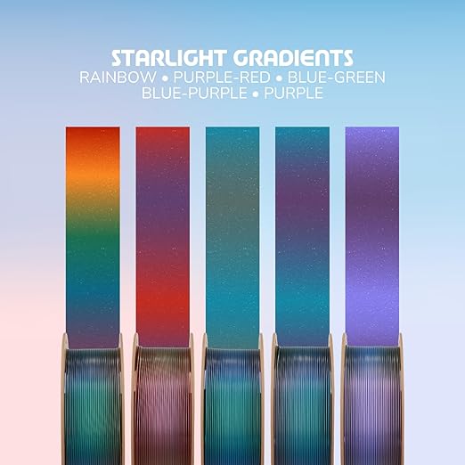 Polymaker Panchroma Gradient Starlight PLA Blue-Purple 3D Printing Filament - Image 4