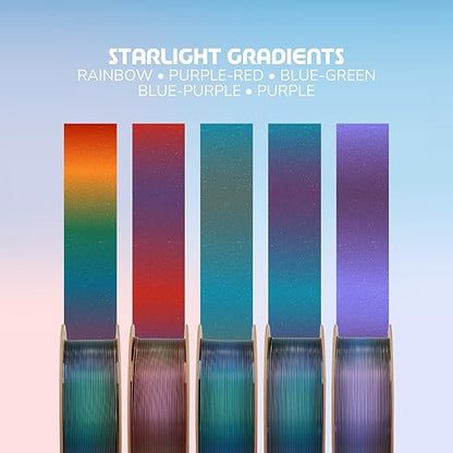 Polymaker Panchroma Gradient Starlight PLA Purple-Red 3D Printing Filament - Image 4