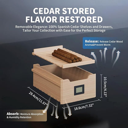NEEDONE Electric Cigar Humidor 26L - Image 6