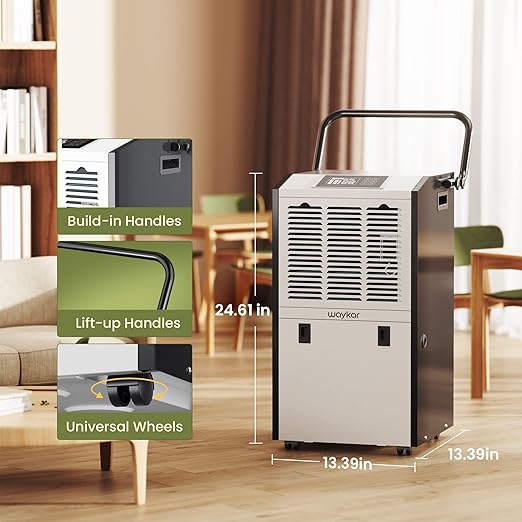 Waykar 155 Pints Large Commercial Dehumidifier - Image 2