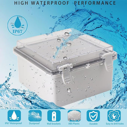 Waterproof Outdoor Electrical Box Junction Box Weatherproof IP67 ABS Plastic - Image 2